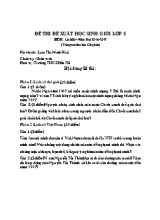 Đề thi đề xuất học sinh giỏi môn Lịch sử Lớp 8 - Năm học 2016-2017